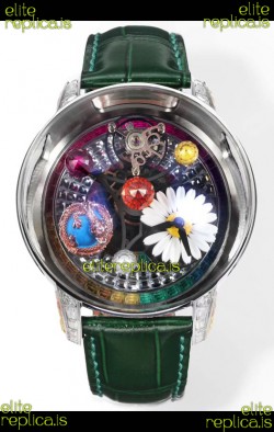 Jacob & CO Astronomia G-Dragon Steel Casing Green Strap Tourbillon Swiss Replica Watch