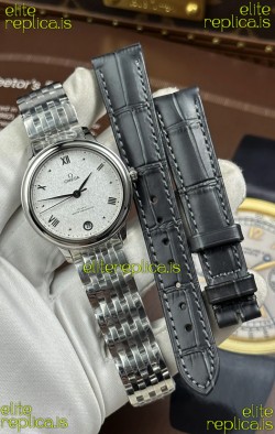 Omega De Ville Automatic 34MM White Dial Steel Case Super Clone Watch 