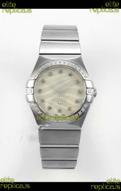 Omega Constellation 28MM Pearl Textured Dial QUARTZ Super Clone Watch 