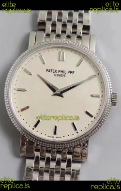 Patek Philippe Calatrava 5120G Stainless Steel White Dial Super Clone Watch 