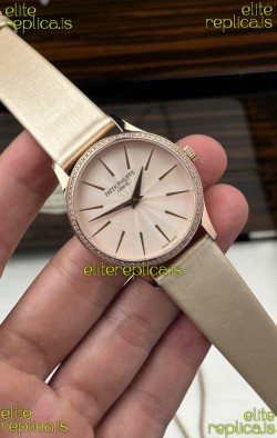 Patek Philippe Calatrava 4997 Rose Gold Beige Dial Super Clone Watch 