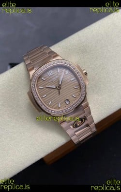 Patek Philippe Nautilus 7118 35MM Rose Gold Super Clone Watch 