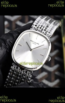 Patek Philippe Golden Ellipse 5738 Steel Dial Super Clone Watch 