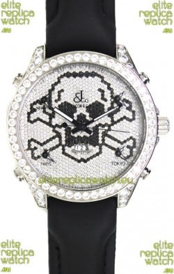 Jacob & Co. The Five Time Zone Skeleton Swiss Replica Watch in Diamonds
