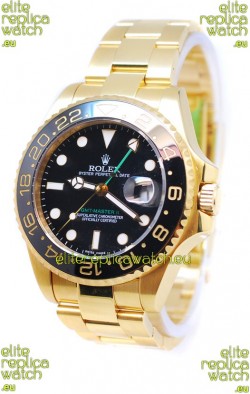 Rolex GMT Masters II 2011 Edition Japanese Replica Gold Watch