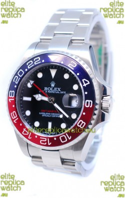 Rolex GMT Masters II 2011 Edition Replica Blue and Red Ceramic Bezel Watch