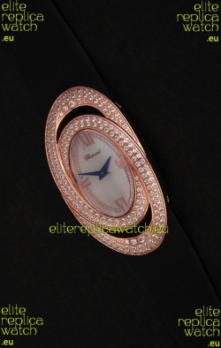 Chopard Xtravagza Swiss Replica Watch in Black Strap