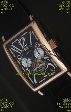 Franck Muller Long Island Japanese Replica Watch in Black Dial