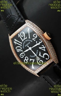 Franck Muller Casa Blanc Japanese Replica Watcha in Black Dial