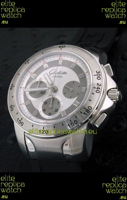 Glashuette Sport Evolution Swiss Chrono Watch in White Dial