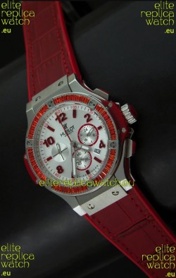 Hublot Big Bang Geneve Japanese Replica Watch in Aspen White Dial