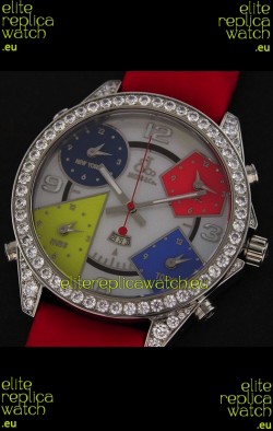 Five Time Zones Jacob&Co. Watch in Multicolour Dial