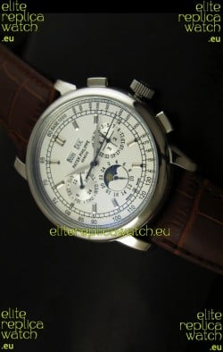 Patek Philippe Complications Japanese Replica Watch in White Dial