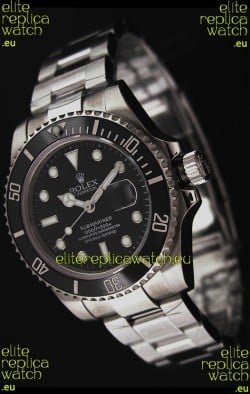 Rolex Submariner Swiss Replica Watch in Black Bezel - Ceramic Bezel Watch