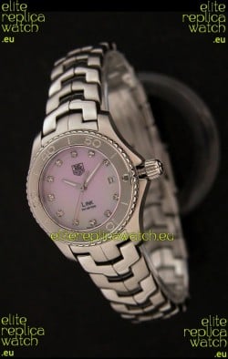 Tag Heuer Link Swiss Ladies Watch in Pink Dial