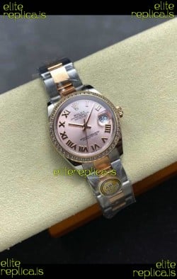 Rolex Super Clone Datejust 31MM Pink Dial Rose Gold Oyster Super Clone Watch 