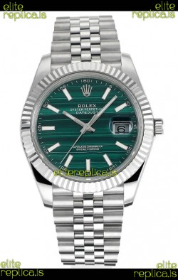 Rolex Datejust Cal.3235 Movement Green Striped Dial 41MM Super Clone Watch 