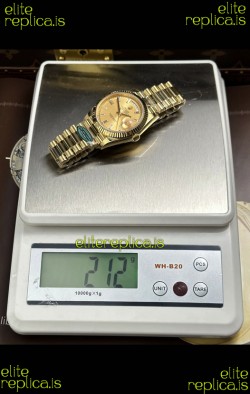 Rolex Day Date 228238 Yellow Gold in Gold Crystal Dial Super Clone Watch 