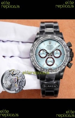 Rolex Daytona Blaken 4131 Movement ICE Blue Dial Super Clone Watch 