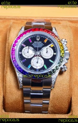 Rolex Daytona 116599 White Gold Black Dial Super Clone Watch 