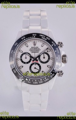Rolex Daytona AET White Ceramic 4130 Movment Super Clone Watch 