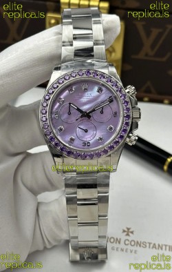 Rolex Daytona Super Purple Pearl Pearl 4131 Movement Super Clone Watch 