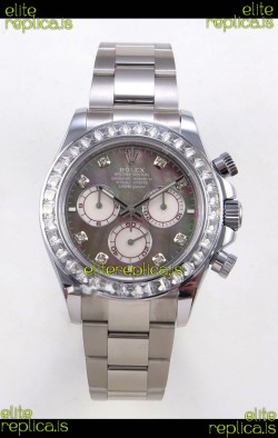 Rolex Daytona 126599 FREE SPRUNG MVMT White Gold Grey Pearl Super Clone Watch 