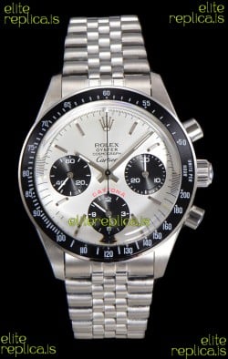 Rolex Daytona Paul Newman 37MM Cartier Edition Steel Dial Manual Wind Super Clone Watch 