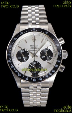 Rolex Daytona Paul Newman 37MM Tiffany & Co Steel Dial Manual Wind Super Clone Watch 