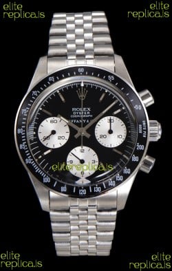 Rolex Daytona Paul Newman 37MM Tiffany & Co Black Dial Manual Wind Super Clone Watch 