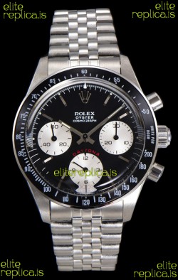 Rolex Daytona Paul Newman 37MM Black Dial Manual Wind Super Clone Watch 