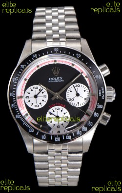 Rolex Daytona Paul Newman 37MM Black Dial Manual Wind Super Clone Watch 