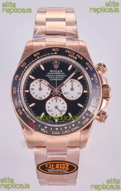 Rolex Daytona 126525 Le Mans Rose Gold FREE SPRUNG MVMT Super Clone Watch 