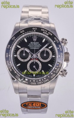 Rolex Daytona 126500 Black Dial Stick Markers FREE SPRUNG MVMT Super Clone Watch 