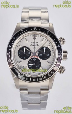 Rolex Daytona Paul Newman Steel Dial Custom Modded 4130 Mvnt Swiss Replica