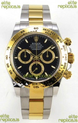 Rolex Daytona 126503 Two Tone Black Dial FREE SPRUNG MVMT Super Clone Watch 