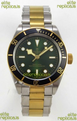 Tudor Black Bay 41 Two Tone Yellow Gold Green Dial Super Clone Watch 