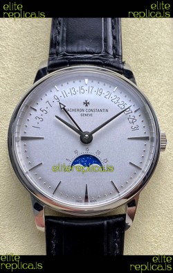 Vacheron Constantin Patrimony Moonphase Stainless Steel Steel Dial Swiss Replica Watch 