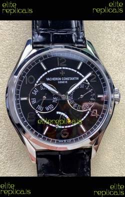 Vacheron Constantin Fiftysix Day-Date Stainless Steel Black Dial Swiss Replica Watch 
