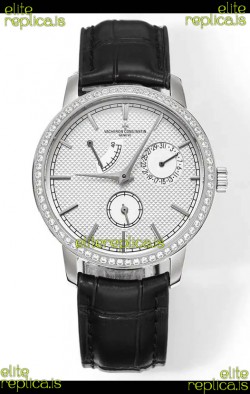Vacheron Constantin Traditionnelle 83520 Diamonds White Dial Super Clone Watch 