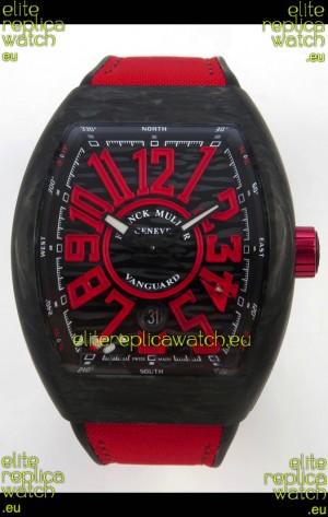 Franck Muller Super Clone Vanguard V45 Racing Carbon Watch in Nylon Strap