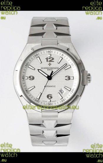 Vacheron Constantin Overseas 1:1 Mirror Swiss Replica Watch in White Dial - Steel Strap