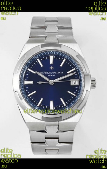 Vacheron Constantin Overseas 1:1 Mirror Swiss Replica Watch in Steel Blue Dial 