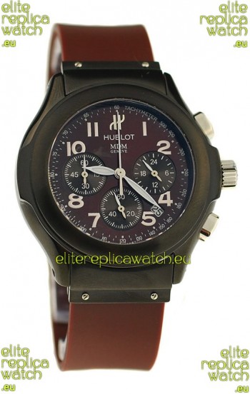 Hublot MDM Chronograph Swiss Replica Watch in PVD Casing