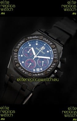 Audemars Piguet Royal Oak Offshore Lady Alinghi Swiss Watch in Blue Dial
