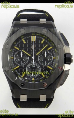 Royal Oak Offshore Chronograph 26420FE Black Ceramic Super Clone Watch 