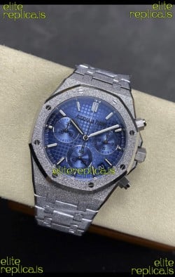 Royal Oak Chrono 26240 Frosted White Gold Ice Blue Dial Super Clone Watch