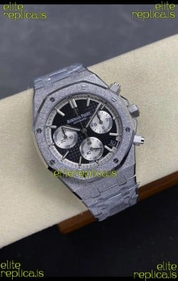 Royal Oak Chrono 26240 Frosted White Gold Black Dial Super Clone Watch