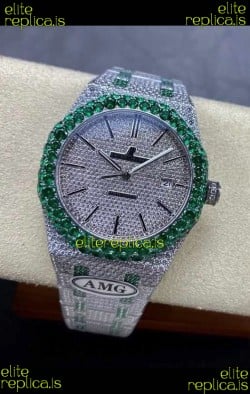 Royal Oak 15400 Iced Out Super Clone Edition 14 Super Clone Watch 