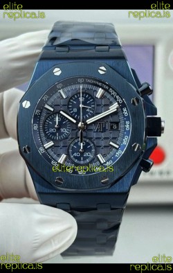 Royal Oak Offshore Blue DLC Coating Chronograph Super Clone Watch 